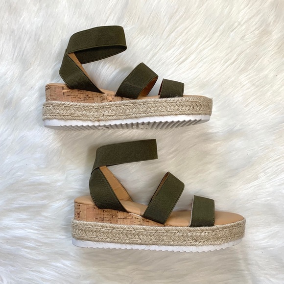 BAMBOO Shoes - Bamboo Olive Espadrilles